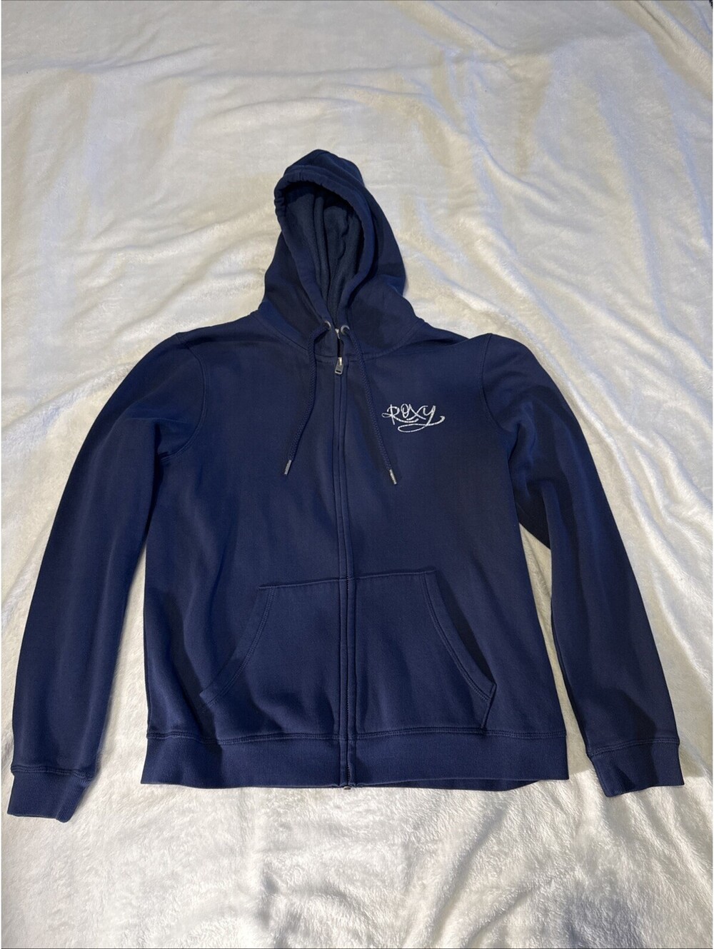 Roxy Blue Zip Hoodie M Vintage Style (0016)